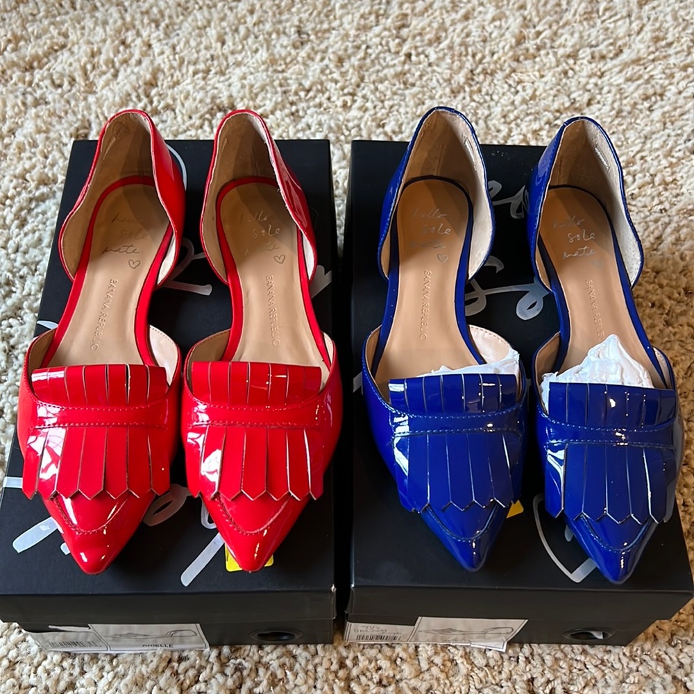Banana Republic patent leather flats.